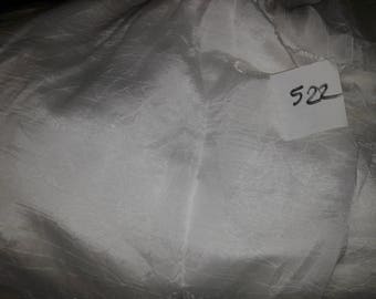 No. 522-fabric pleated polyester - great sheer white transparent