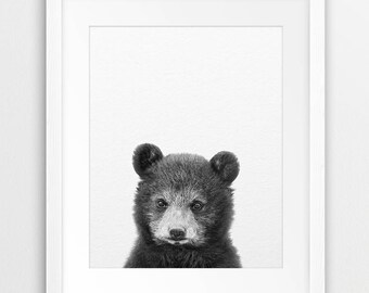 Baby bear print | Etsy