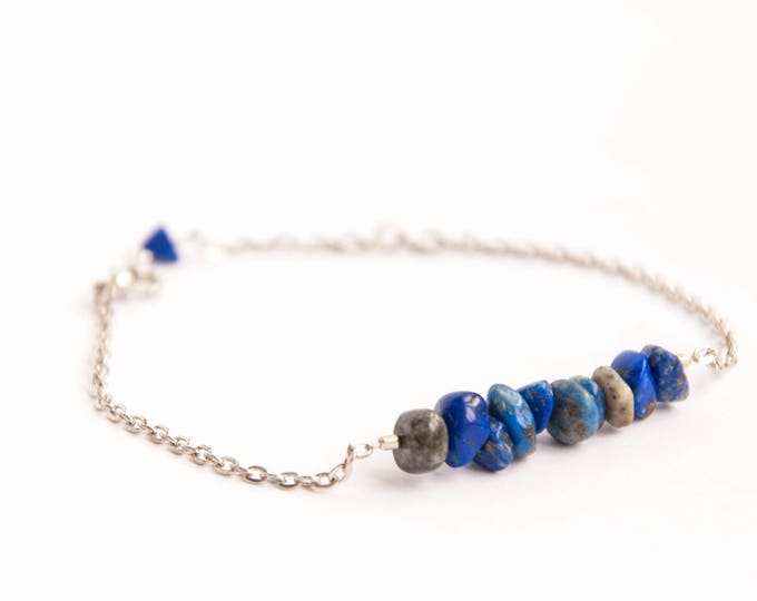 Lapis jewelry, Lapis lazuli jewelry, Lapis lazuli bracelet, Lapis lazuli bead bracelet, Sagittarius bracelet