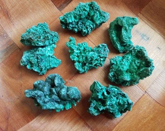 Fibrous Malachite Pieces Small Size