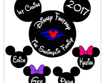 Custom Disney Cruise Magnet - Personalized Door Magnet - Sign