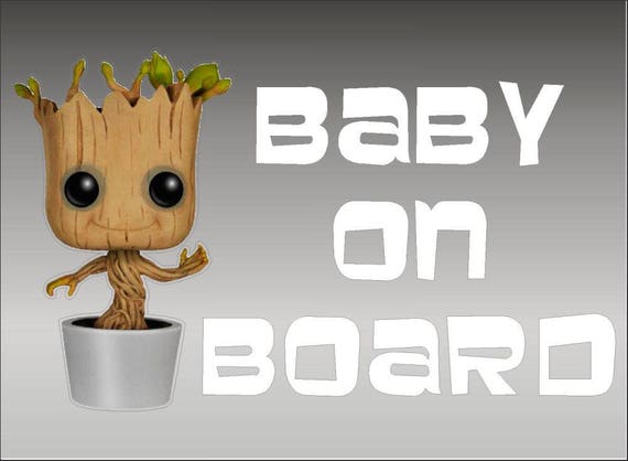 Groot Baby On Board / Guardians of the Galaxy / vehicle decal