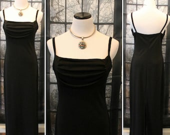 Vintage 90's Long Black Evening Gown By Molly Malloy *FREE SHIPPING*