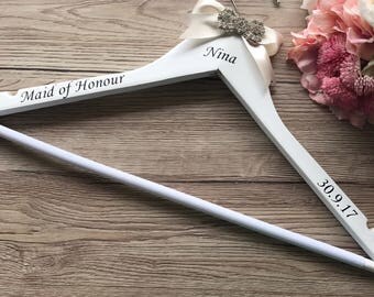 Cintres De Mariage Personnalisés Pour Robe De Mariée - Cadeaux Fête De Mariée Et Demoiselle D'Honneur