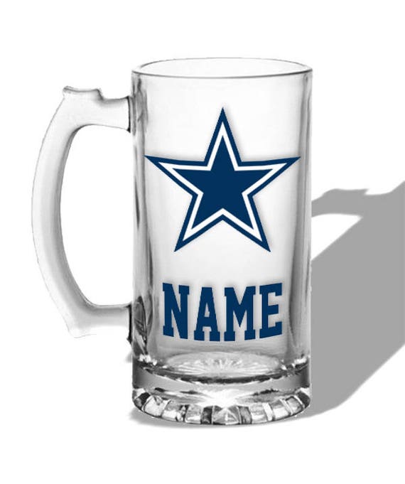 Personalized beer mug Dallas Cowboys Gift