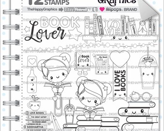 Back To School Stamp 80OFF COMMERCIAL USE Digi Book