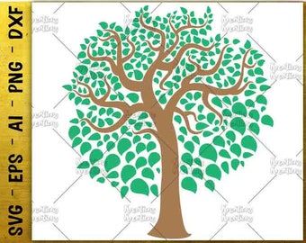 Family Tree svg Tree svg Wedding Tree svg Forest Tree print decal Cut cut Files Cricut Silhouette Instant Download vector SVG PNG EPS dxf