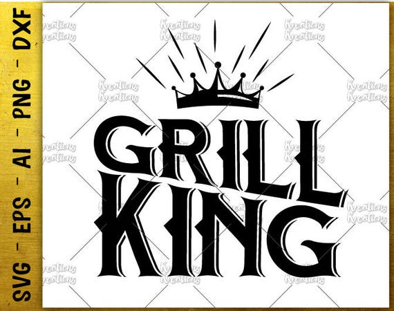 Download Grill King SVG father's day SVG dad apron svg cut cuttable