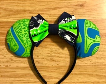 Polynesian Tribal Ears with Seahawks Bow