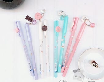 TUESDAY SALE Kawaii Hello Kitty Dessert Pens - Cute Gel Pens