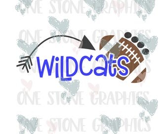 wildcats svg,eps,dxf,jpeg,wildcats football svg,arrow svg,football,football svg file,cute football svg file,toddler svg,football mom svg