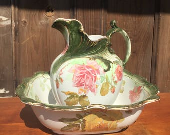 Royal Doulton Porcelain Wash Basin and Pitcher Set