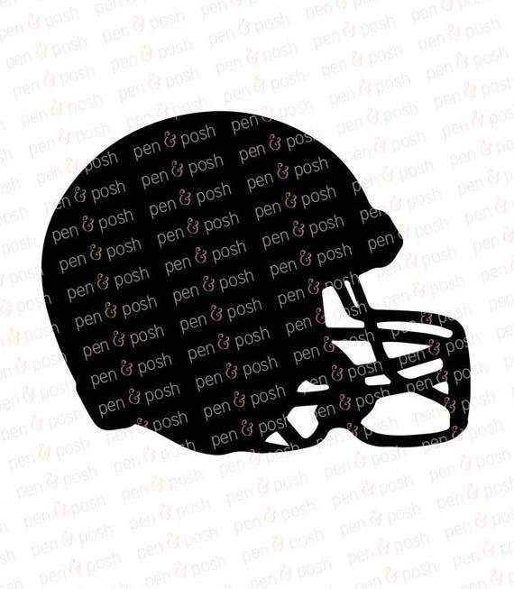 Football Helmet SVG Vector Detail Graphic Instant Download DXF