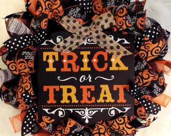 Happy Halloween Wreath, Halloween Wreath, Happy Halloween, Wreath, Wreaths, Halloween wreaths,Happy Halloween, Pumpkin Wreath