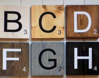 Scrabble tiles tiles wooden scrabble letters wood letter love family