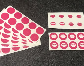 Lip Stickers - Lip Stencils - Lipstick Stickers - Lipstick Stencils - Stripe Stickers - Stripe Stencils - Show Your Stripes