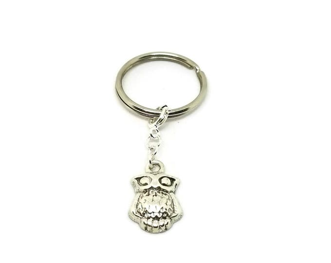 Owl Keychain, Owl Charm Key Chain, Owl Gifts, Unique Birthday Gift, Stocking Stuffer, Gifts Under 5, Gift for Her, One of a Kind
