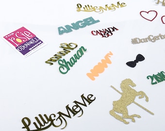 Custom Confetti, Confetti, Custom Name Confetti, Name Confetti, Party Supplies, Gold Confetti, Gold, Glitter, Table Confetti
