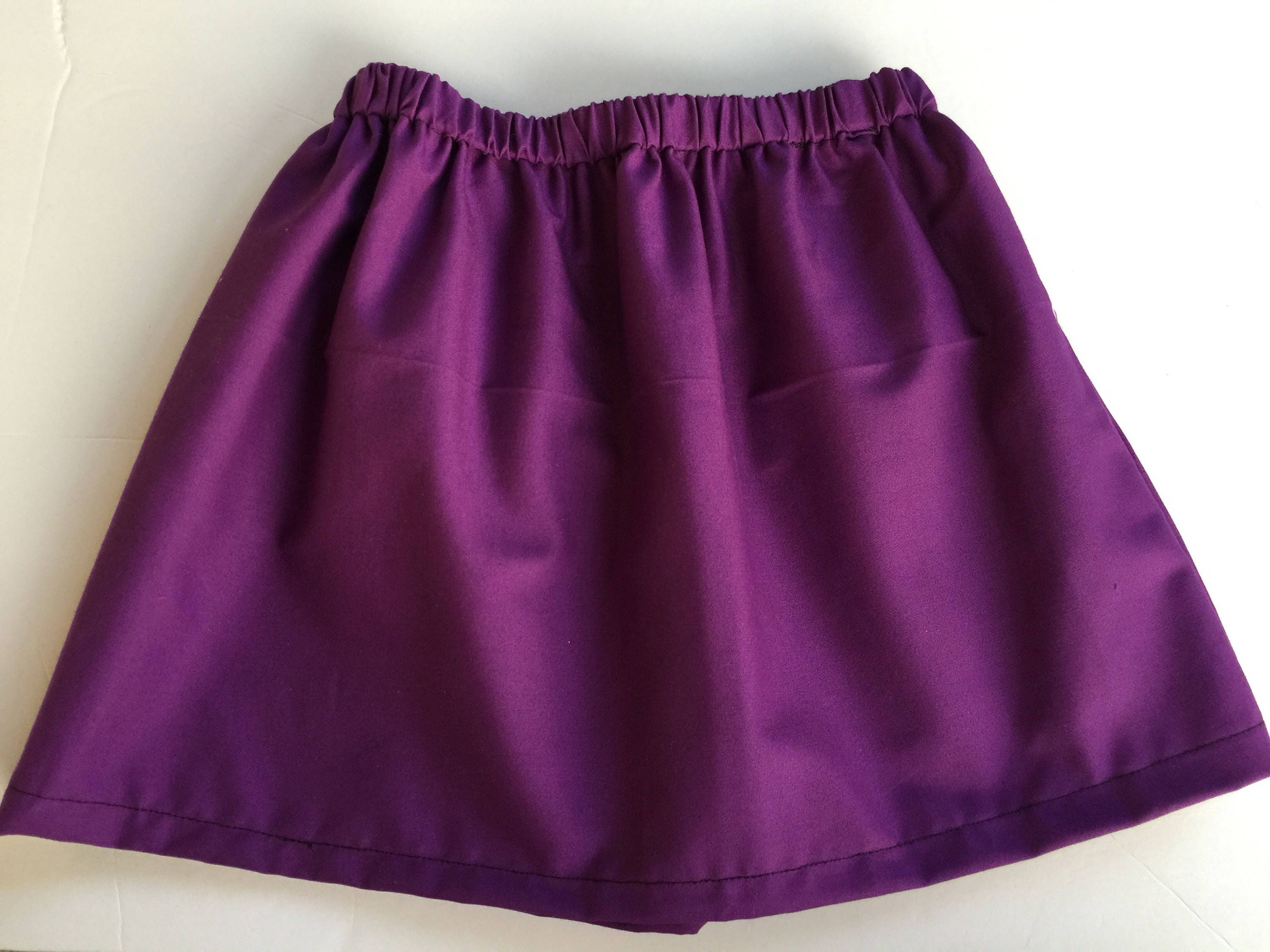 Purple Skirt Deep Purple Skirt newborn-Toddler Circle Skirt
