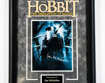 Hobbit - Signed by Ian McKellan - Framed Artist Series