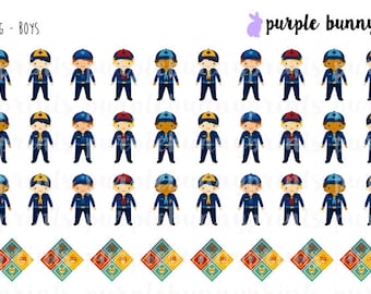 Blue Scouting (Boys) // Planner Stickers!