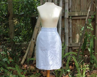 SALE 90's Nautical Blue and White Striped Skirt- S