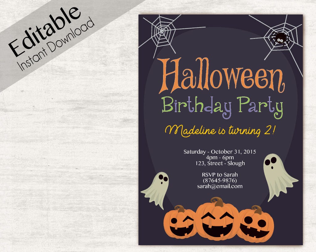 Halloween Birthday Invitations Uk 10