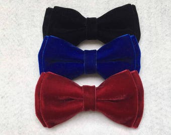 Velvet Bow Tie • Dog Bows • Cat Bows • Rabbit Bow • Bow Collar • Pet Bow Collar •