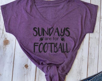 sunday are for football tshirt- football shirt- game day shirt- tailgating shirt- football season- womens football shirts- fall tshirts