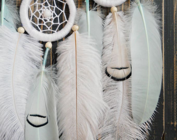 Dream catcher white wall hanging Home decor Dreamcatcher wall Dreamcatcher Boho dream catcher Wall Hangings Dreamcatcher Gypsy Home Decor