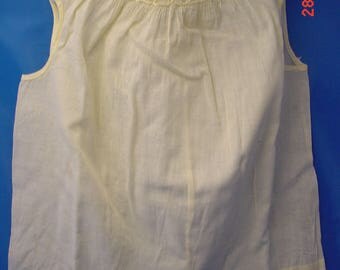 Vintage Smocking Yellow Cotton Shirt. Size Small, Very Good Cond