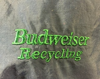 1990's Budweiser Windbreaker Nylon Vintage 80s 90s Clothing Retro Nylon Sweatshirt Windbreaker 90s windbreaker