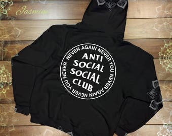 Never Again Never hoodie Anti social social club hoodie the weekend concert hoodie -Unisex shirt- Concert shirt