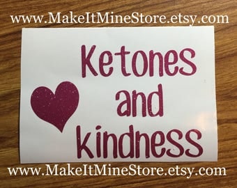 Ketones and Kindness Pruvit shirt Pruvit decal Pruvit ketones keto business cards car keto decal raspberry glitter #46