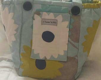 Price Reduced.Gorgeous 60's Patterned Vegan Handmade Shoulder Bag.