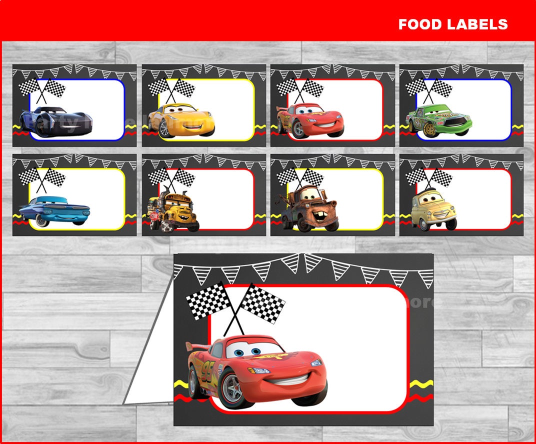 disney-cars-3-food-labels-instant-download-cars-chalkboard