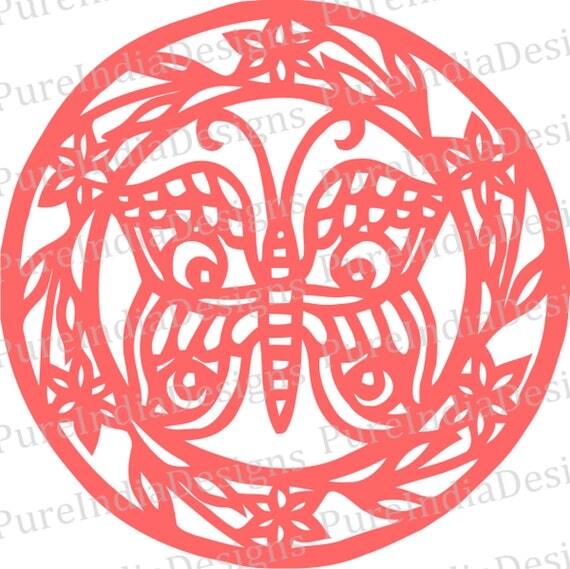 Download Butterfly Mandala svg Papercut Vector art Cricut