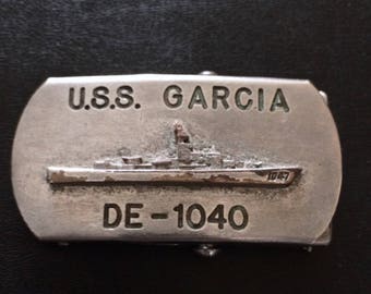 USS America Custom Navy Belt Buckle C.V. 66 Solid Brass