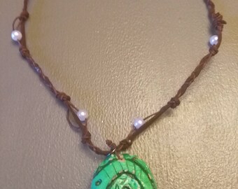 Moana inspired Heart of Te Fiti necklace-movie jewelry- cosplay- kids and adults costume- Moana of Oceania- Moana fans gift