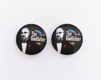 The 'Godfather' Glass Earring Studs