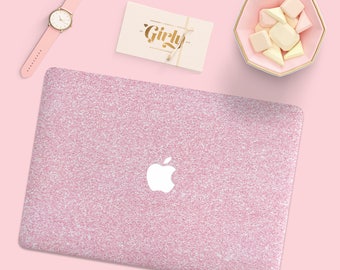 Blush Pink Glitter macbook Case, Macbook Pro Hard Case, Marble Macbook Air Case, Macbook Pro 13 Case, Macbook Air 13 Hard Case, hard Case