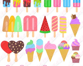 Ice Cream clipart. Ice cream PNG. popsicle clipart. summer