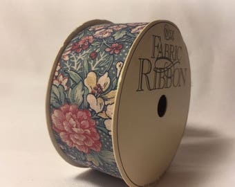 Vintage Floral Fabric Ribbon