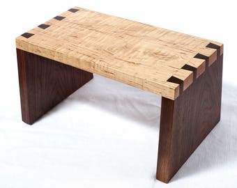 Wood Step Stool, Handmade Hardwood Modern Step Stool, Kids Step Stool, Toddler Step Stool, Foot Stool