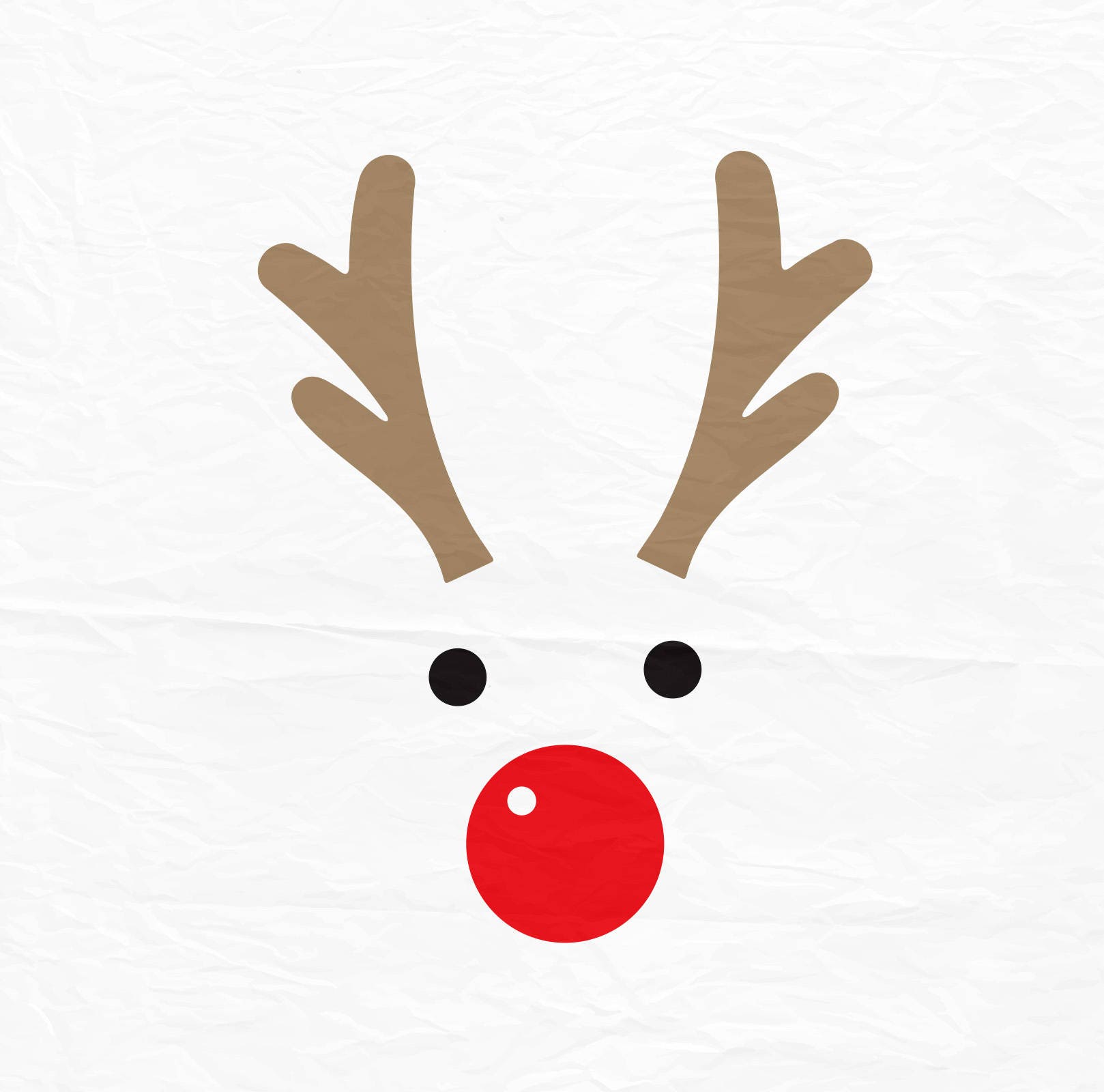 Download Rudolph Christmas Reindeer SVG Reindeer Face SVG Reindeer