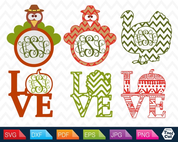 Download Thanksgiving Turkey Svg Turkey Monogram Svg Chevron Pattern