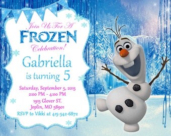 Frozen Olaf Invitations 9