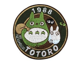 1988 totoro Iron on patch Patch Embroidered Applique go37