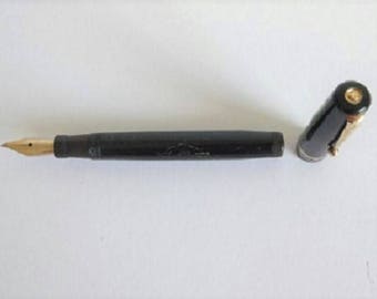 Swan Leverless fountain pen size 6 nib swan logo inset cap
