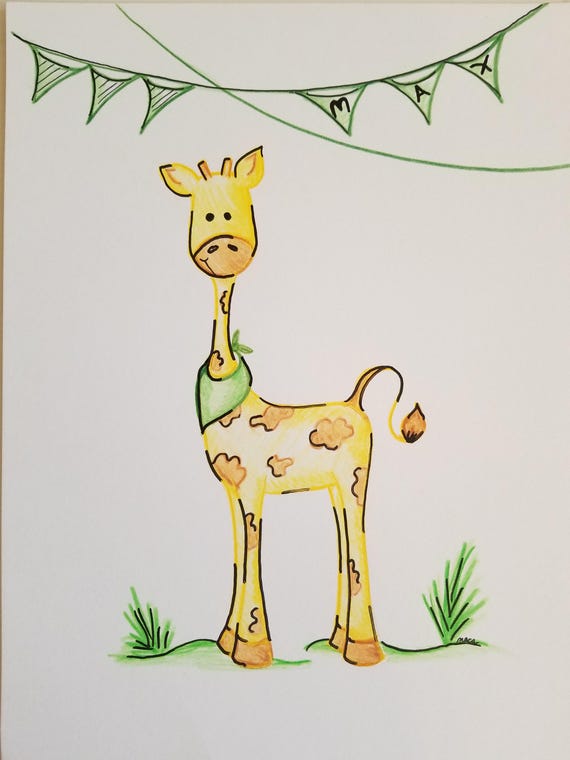 Items similar to Baby Boy Giraffe on Etsy